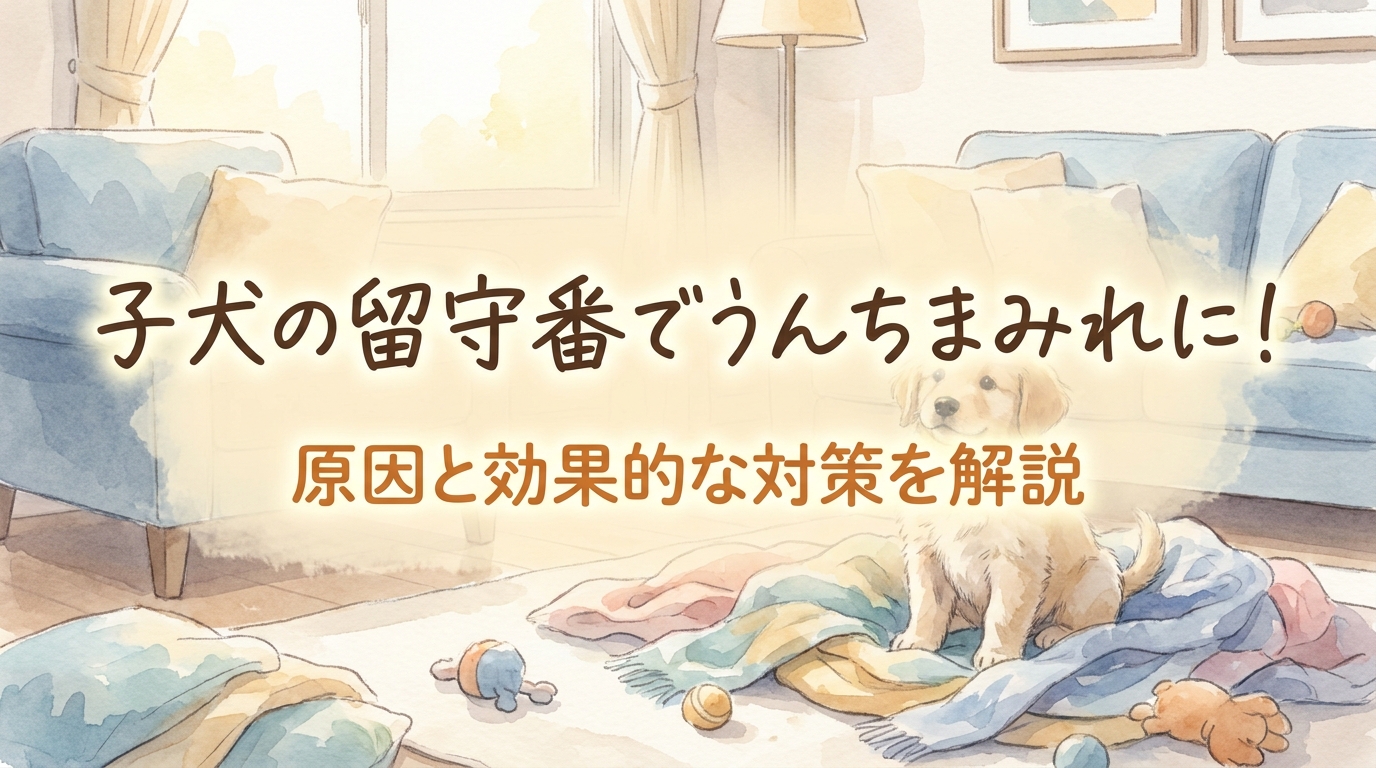子犬の留守番でうんちまみれに！原因と効果的な対策を解説