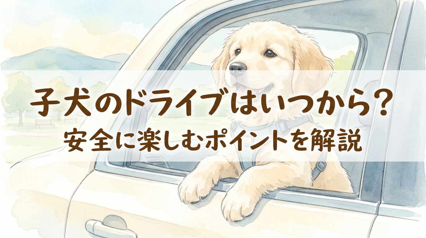 子犬のドライブはいつから？安全に楽しむポイントを解説